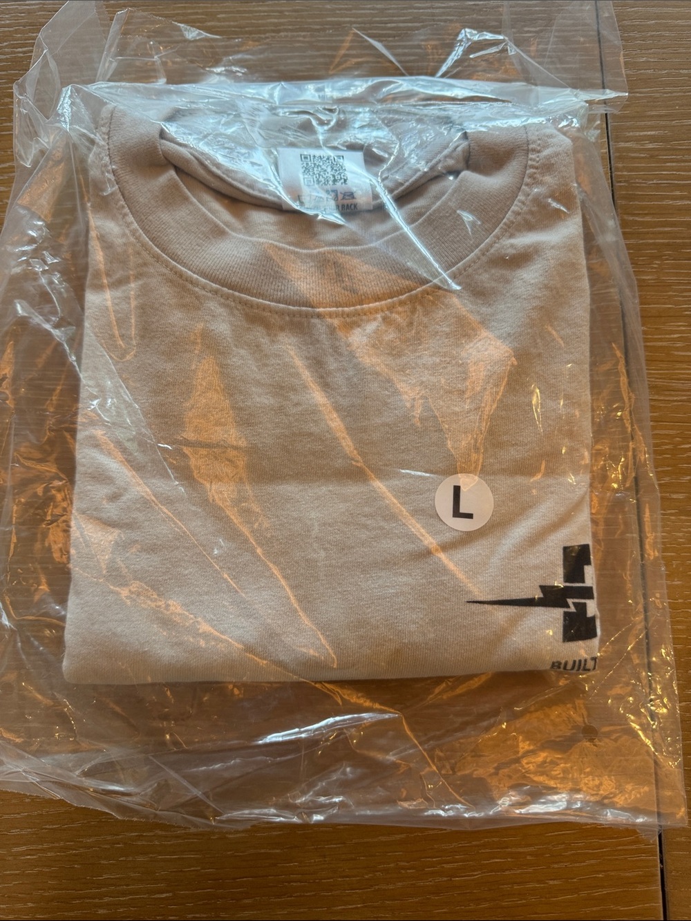 Kids Beige Crewneck T-Shirt - Neutral Comfort
